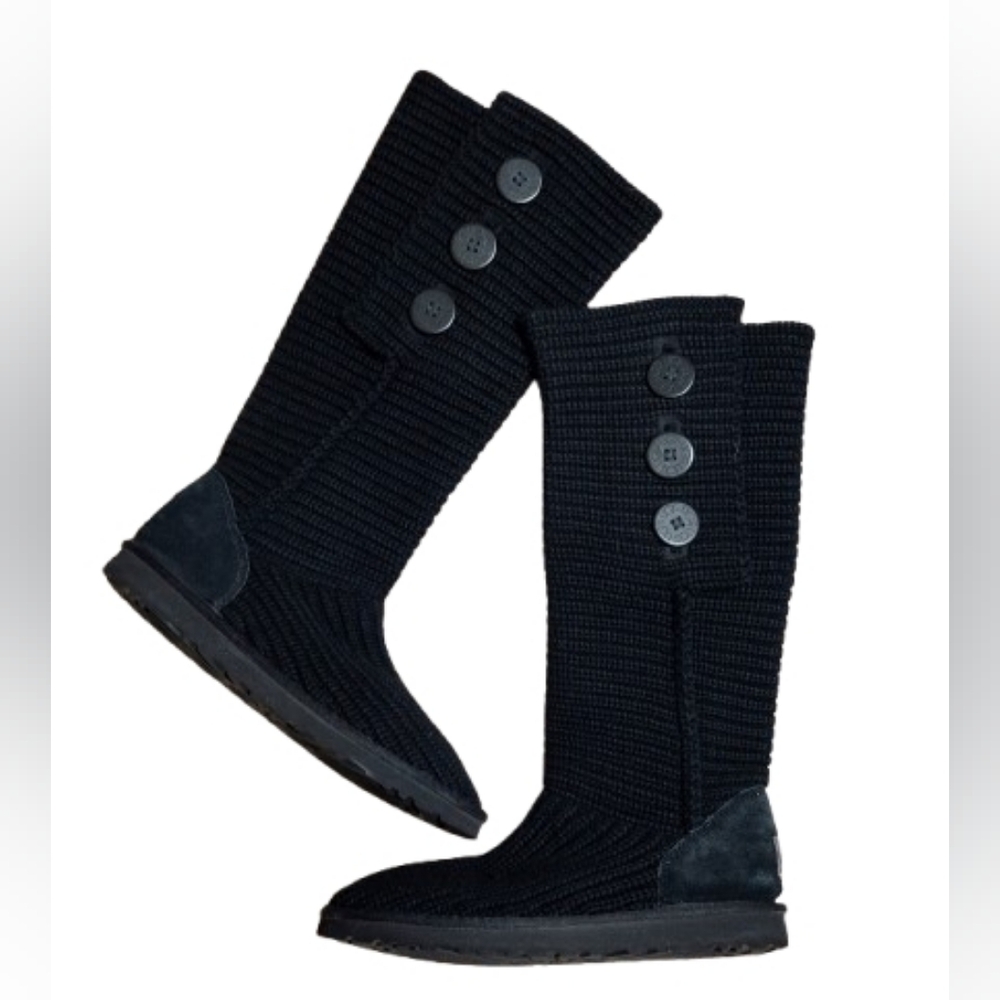 UGG Australia Classic Cardy Gray Sweater Boots *Size* 9